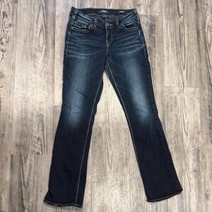 Silver Jeans Women's Straight Leg in Deep Indigo